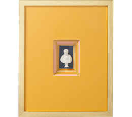 Deco Frame Ancient Bust Orange Three