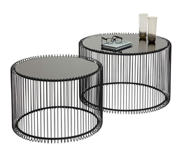 Coffee Table Wire Black (2/Set)
