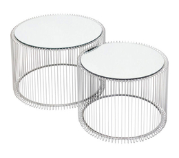 Coffee Table Wire Silver (2/Set)