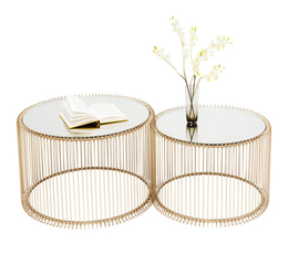 Coffee Table Wire Brass (2/Set)