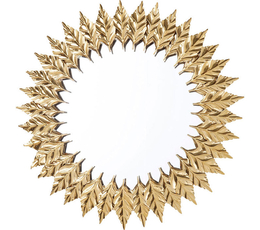 Mirror Leaves Gold Ø76cm