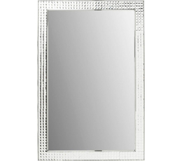 Mirror Crystals Steel Chrome 120x80cm