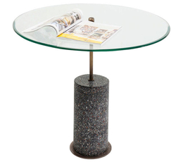 Coffee Table Terrazzo Visible Black