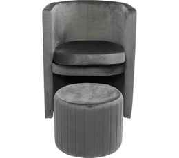 Arm Chair Lofty Grey (2/Set), KARE