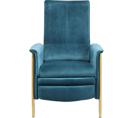 Relax Chair Lazy Velvet Blue, KARE