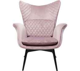 Armchair Tudor Velvet Rose, KARE