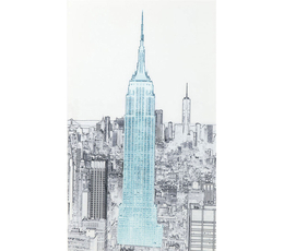 Picture Glass Drawing Empire State Building