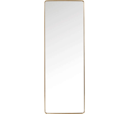 Mirror Curve Rectangular Brass