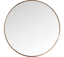 Mirror Curve Round Brass