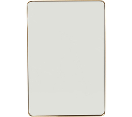 Mirror Curve Rectangular Brass