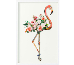 Picture Frame Art Flamingo