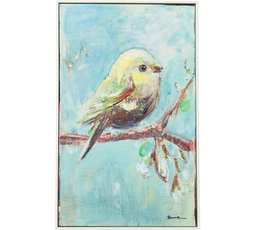 Picture Touched Bird Blue Back