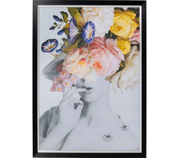 Picture Frame Flower Lady Pastel
