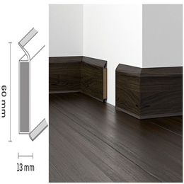 Плинтус DOELLKEN EP 60/13 flex life, W366 насыщенный коричневый натуральный