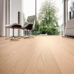 Однополосная паркетная доска Дуб выбеленный PLAZA