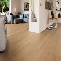 Однополосная паркетная доска 2V Дуб песочно-серый Саваж Структурированная