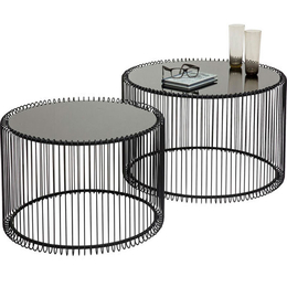 Coffee Table Wire Black (2/Set)