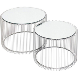 Coffee Table Wire Silver (2/Set)