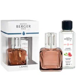 Ice Cube Amber Rose Lamp Gift Set