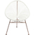 Arm Chair Spaghetti Rosegold White, KARE