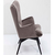 Armchair Black Vicky Velvet Grey, KARE