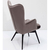 Armchair Black Vicky Velvet Grey, KARE