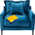 Armchair Lullaby Bluegreen, KAREArmchair Lullaby Bluegreen, KARE