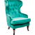Wing Arm Chair Vintage Green, KARE