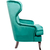 Wing Arm Chair Vintage Green, KARE