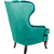 Wing Arm Chair Vintage Green, KARE