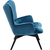 Armchair Black Vicky Velvet Bluegreen, KARE