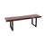 Bench Black Nature Walnut
